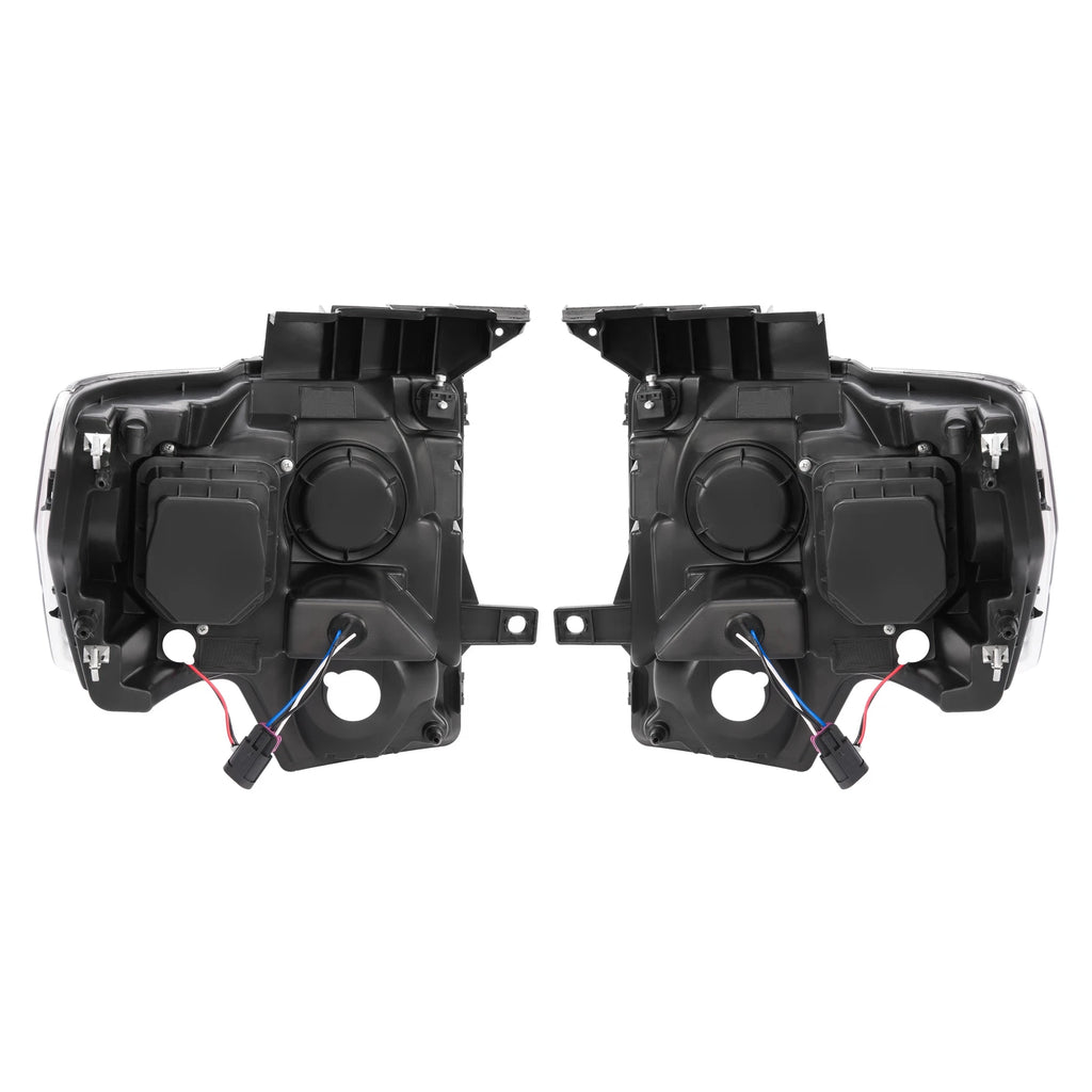 2X LED Tube DRL Projector Headlights for Ford F150 (2009-2014)