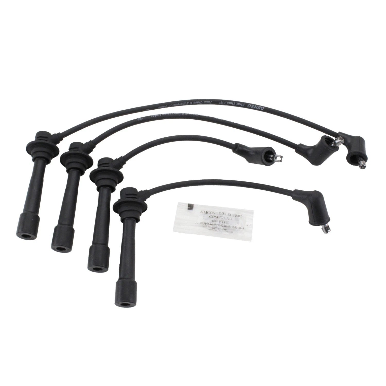 Set of 4 Ignition Spark Plug Wires for Mazda Miata L4 (1990–2000) Denso 671-4220
