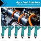 6x Fuel Injectors for Toyota Landcruiser Prado 4.0L (2003–2009)