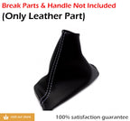 Emergency Brake Boot for Volvo S60 (2005–2008) - Leather Synthetic, White Stitch
