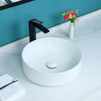 Ceramic Bathroom Vessel Sink 16" x 16" with Pop Up Drain for All Models