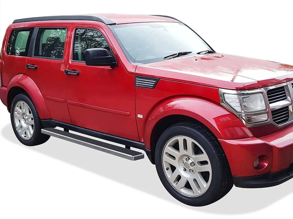 6-Inch Stainless Steel Running Boards for Dodge Nitro (2007-2012)