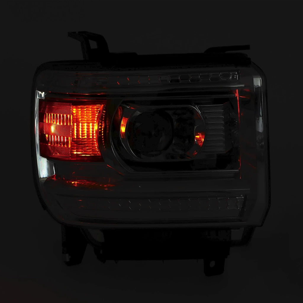 Set of 2 Halogen Headlights for GMC Sierra 1500 (2014-2015)