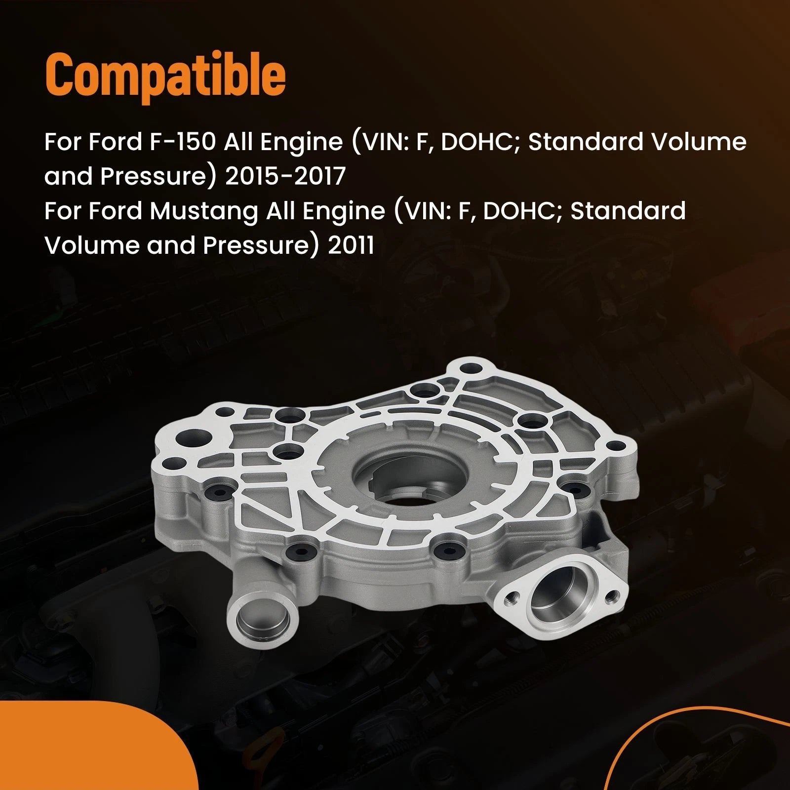 Engine Oil Pump for Ford F-150, Mustang (2011–2017) Cast Aluminum