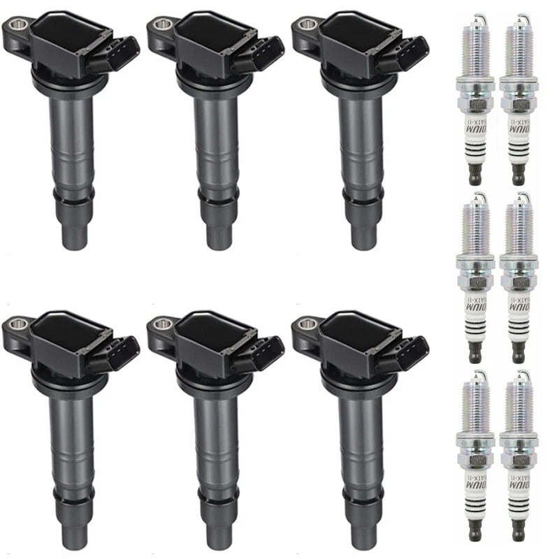 6X Ignition Coils + 6X Spark Plugs for Toyota Tacoma V6 4.0L (2005–2015) UF495