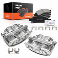 Pair Front Brake Calipers & Ceramic Brake Pads for Chevrolet SSR (2006)