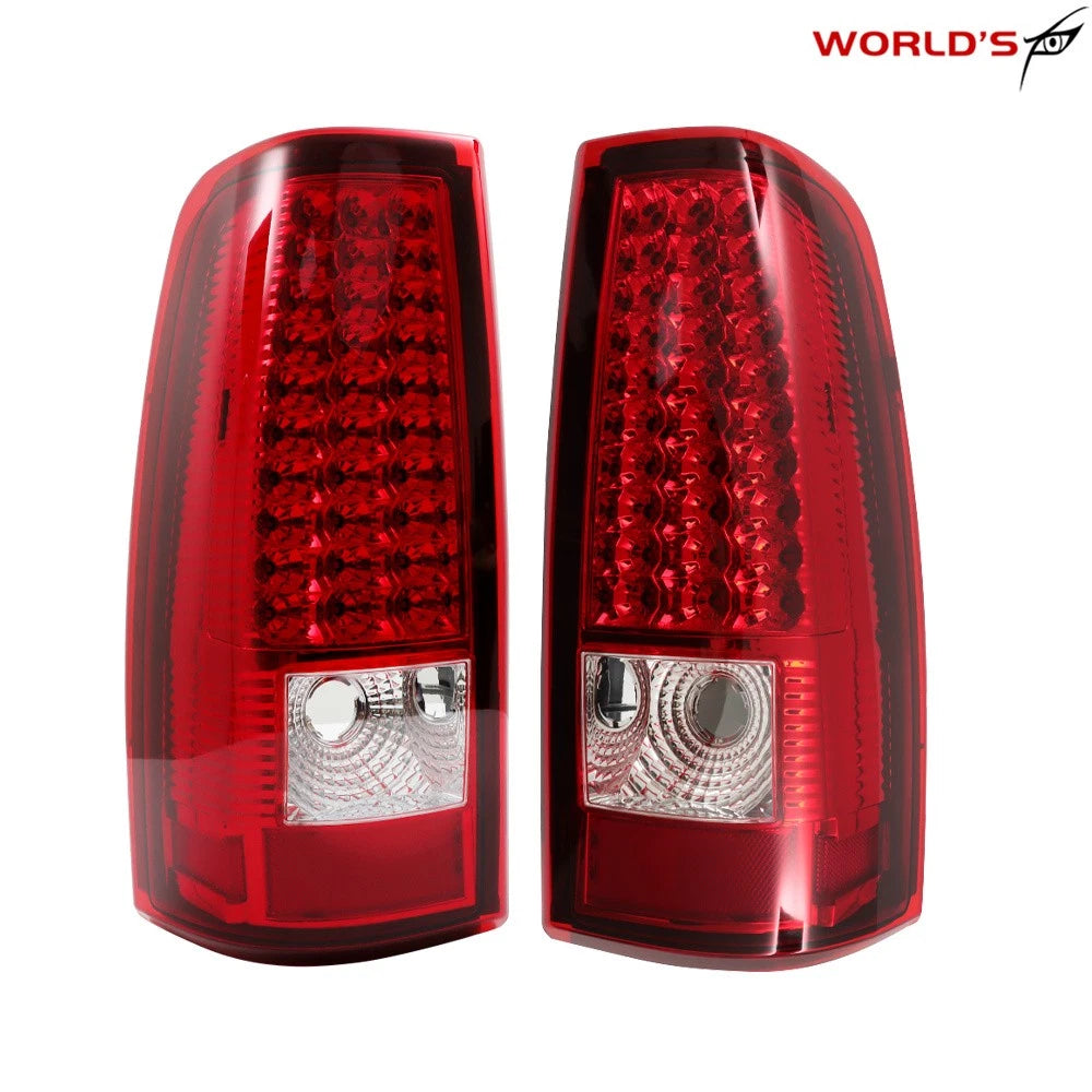 LED Tail Lights for Chevy Silverado 1500 2500 (2003–2006) Red Left+Right
