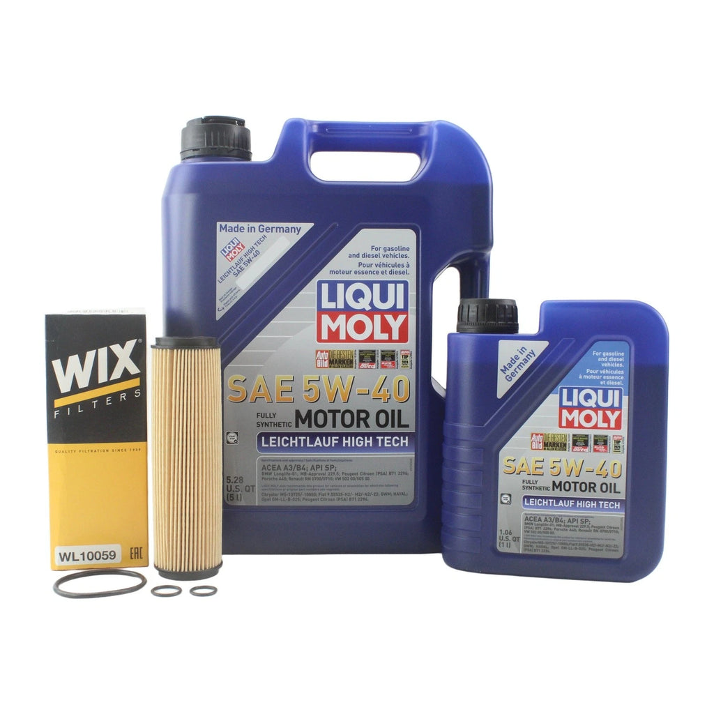 6L Liqui Moly Leichtlauf High Tech 5W-40 Oil Change Kit for Mercedes M271 (2003–2012)