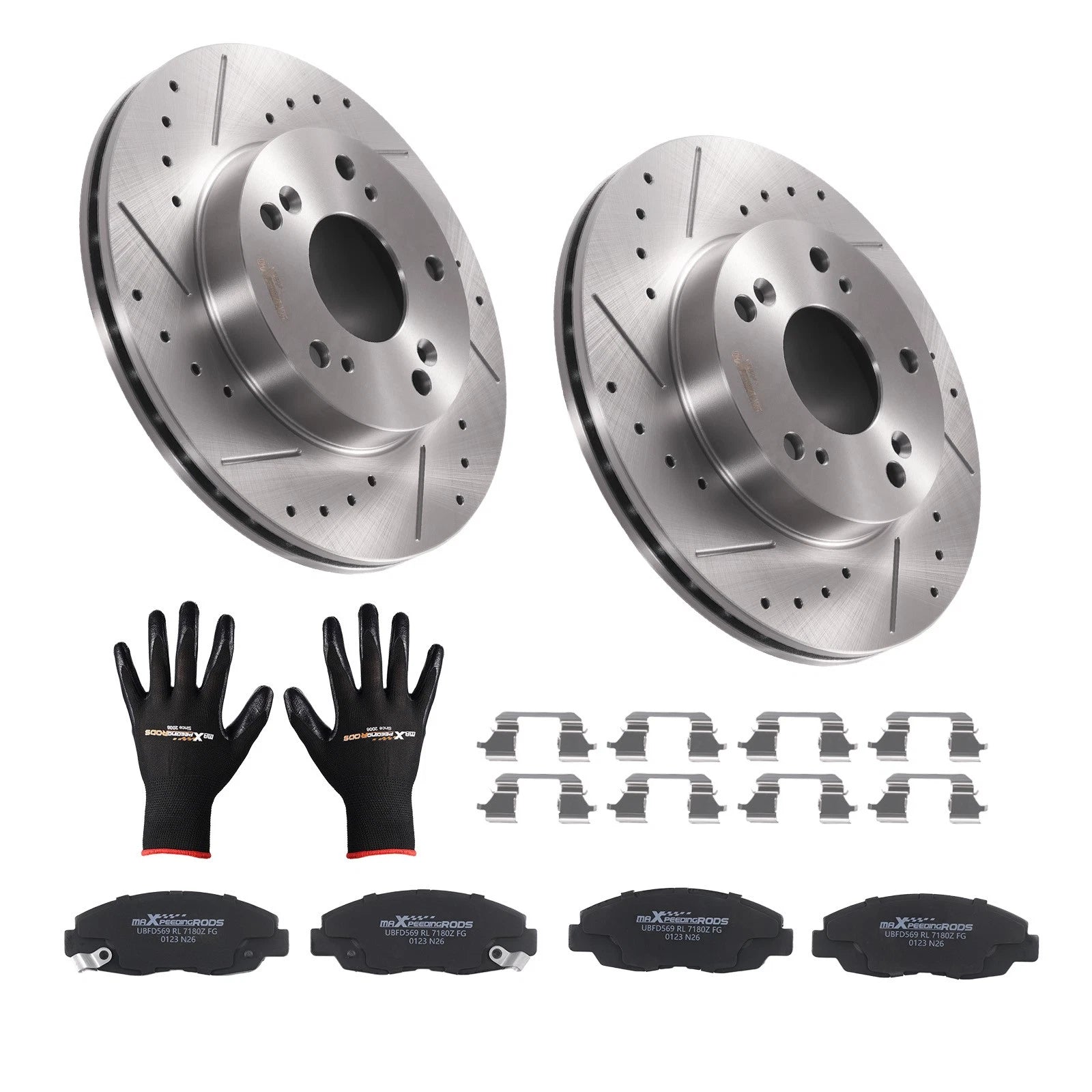 Front Brake Rotors and Pads Set for Honda Civic DX EX LX (2006–2011) 31311 D465A