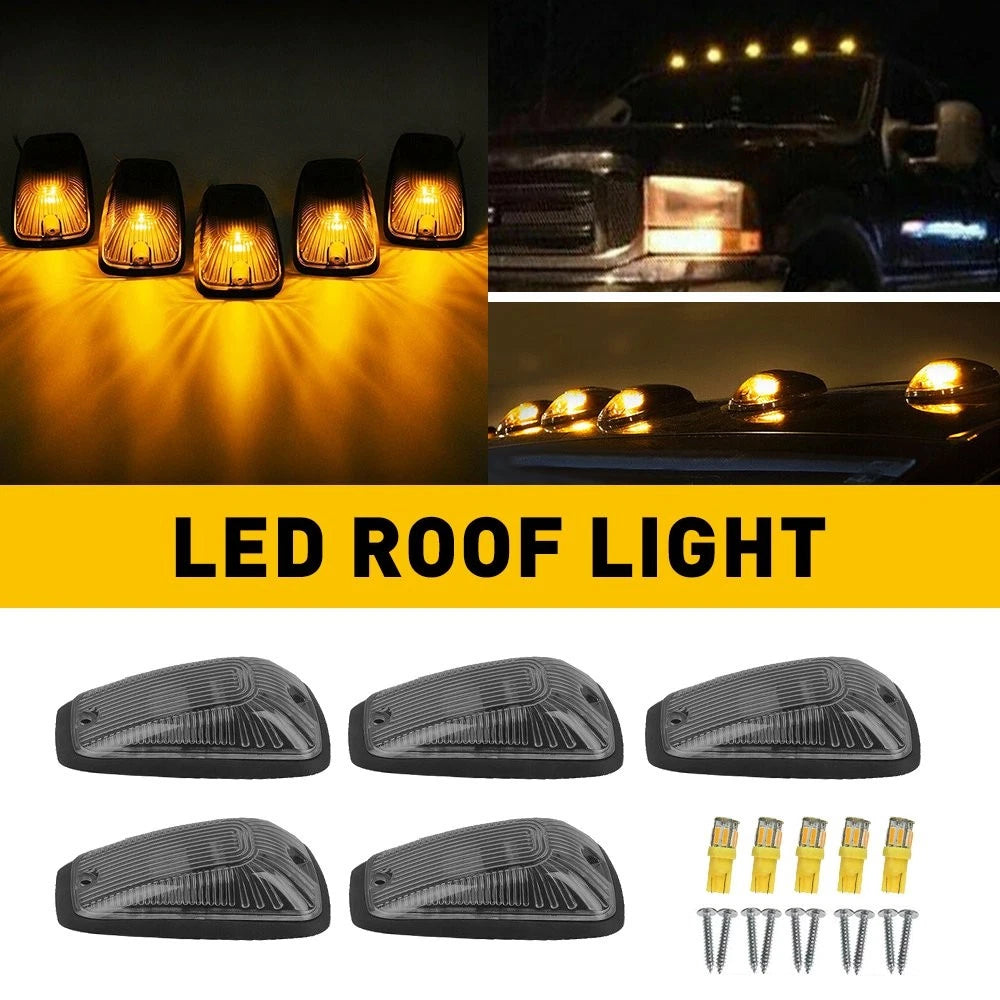 5X Super Bright 12V Cab Marker Running Lights for Chevy GMC Pickup (1988–2002)