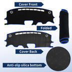 Dash Cover for Mazda Demio DJ Series (2014–2019) Polyester Black Blue Edge