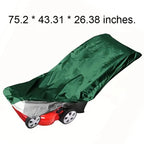 Outdoor Lawn Mower Cover 75 x 43 x 31 x 26 x 38 Inch Green Oxford Cloth