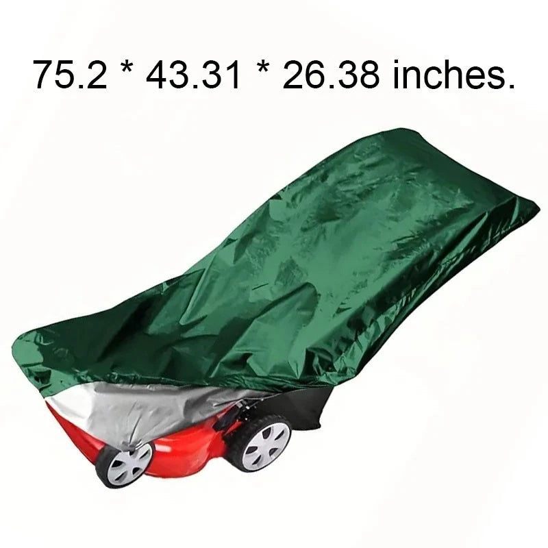 Outdoor Lawn Mower Cover 75 x 43 x 31 x 26 x 38 Inch Green Oxford Cloth