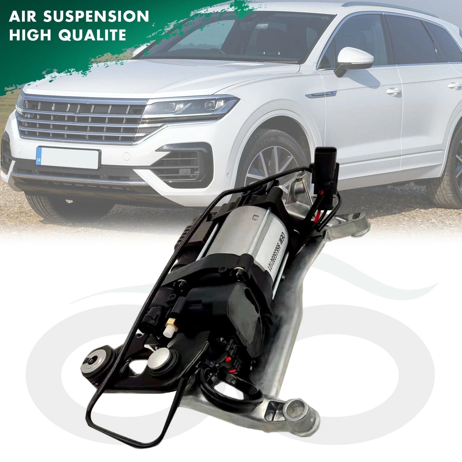Air Suspension Compressor Pump w/ Bracket for Porsche Cayenne VW Touareg (2011–2018)