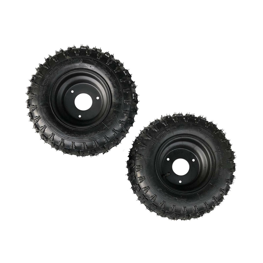 Set of 2 6" Wheel Tire Rim Assembly for Go Kart Drift Trike ATV