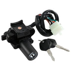 Black Ignition Switch & Key Set for Kawasaki ZX6R ZX9R (2000-2002, 1994-2003)