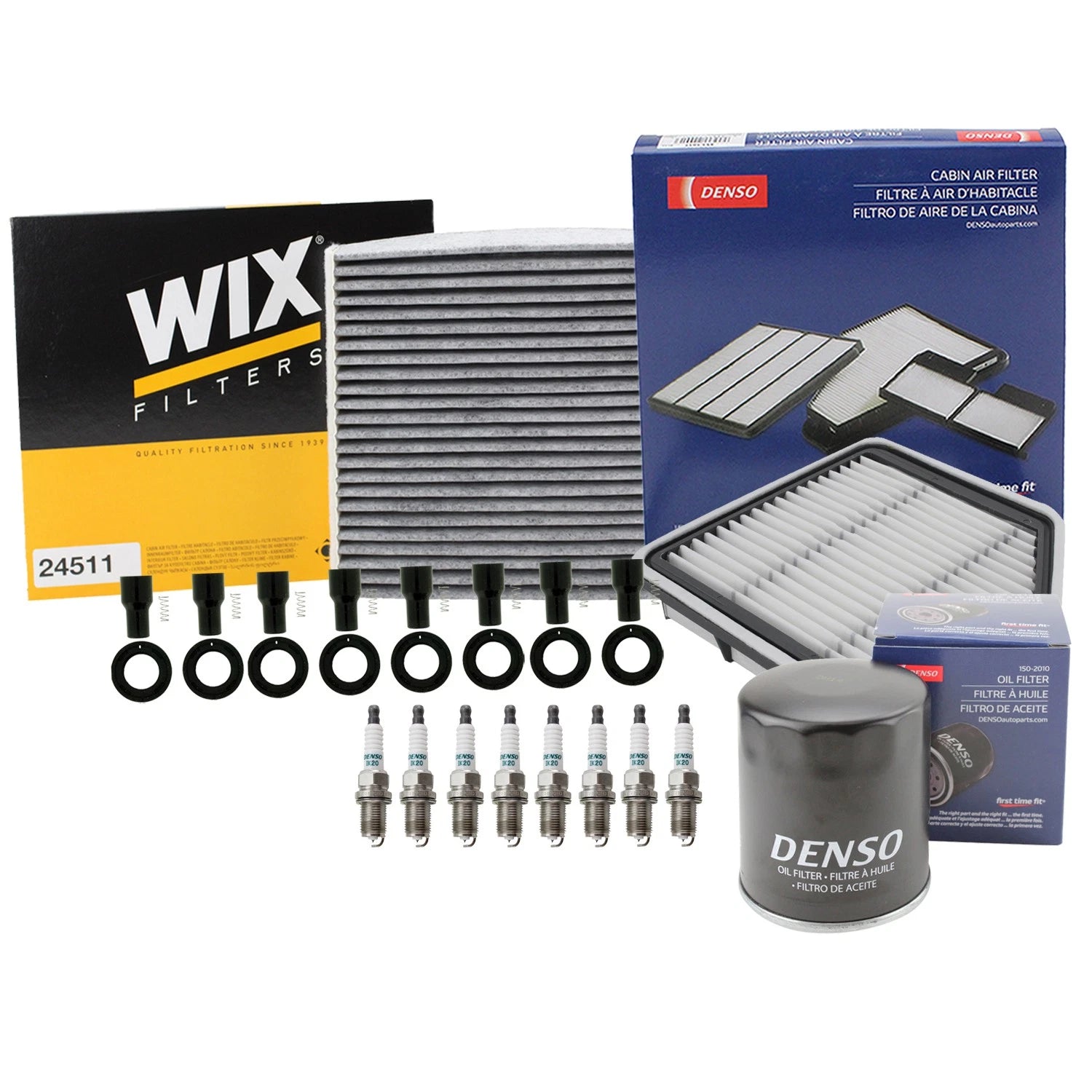 Tune Up Kit with NGK 8 Spark Plugs & Boots for Lexus GS340 (2000–2005)
