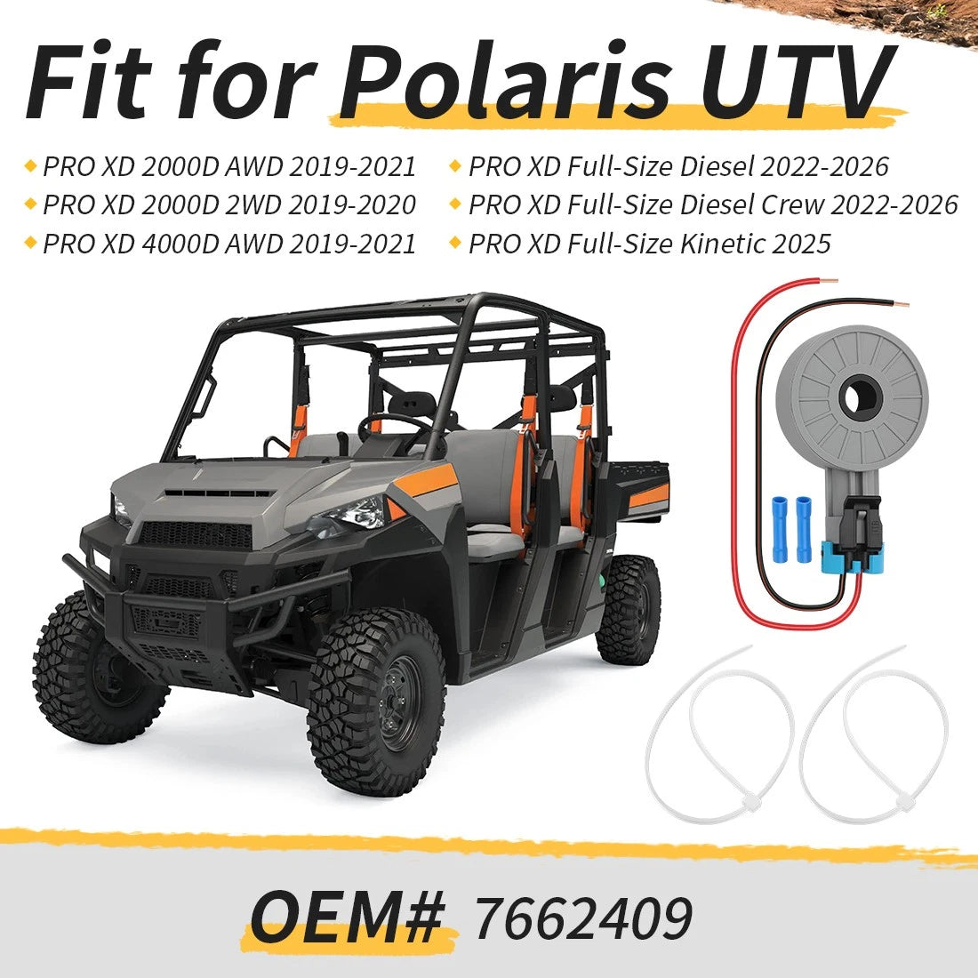 Gear Position Sensor & Idle Air Control Valve Pigtail Harness for Polaris (2019–2026)
