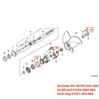 Lower Unit Seal Kit for Honda Outboard BF40D BF50D (91252-ZW4-003 91351-ZZ5-003)