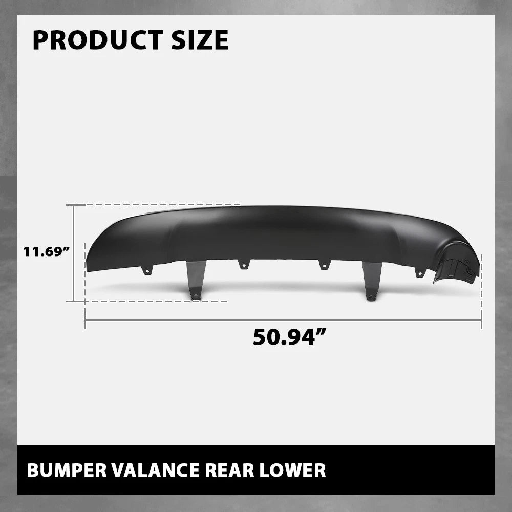 Valance for Toyota RAV4 (2016–2018) Rear Bumper Guard Plastic Textured
