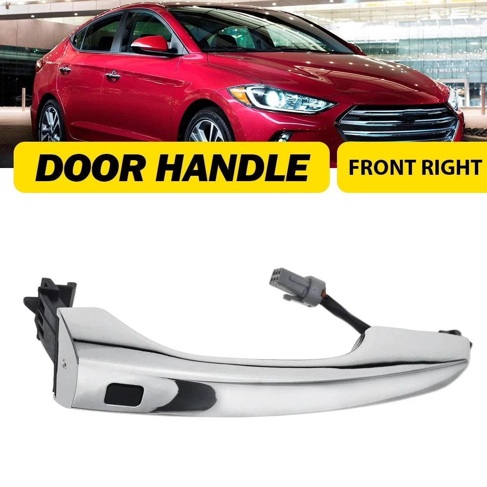 Front Passenger Chrome Door Handle Assembly for Hyundai Elantra (2017–2020)
