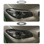 1 Pair Headlight Eyebrow Cover Sticker for BMW F10 (2011–2017) Carbon Fiber