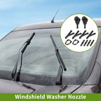 Set of 1 Windshield Washer Nozzle with Hose Connector for Toyota  No. 8538134030
