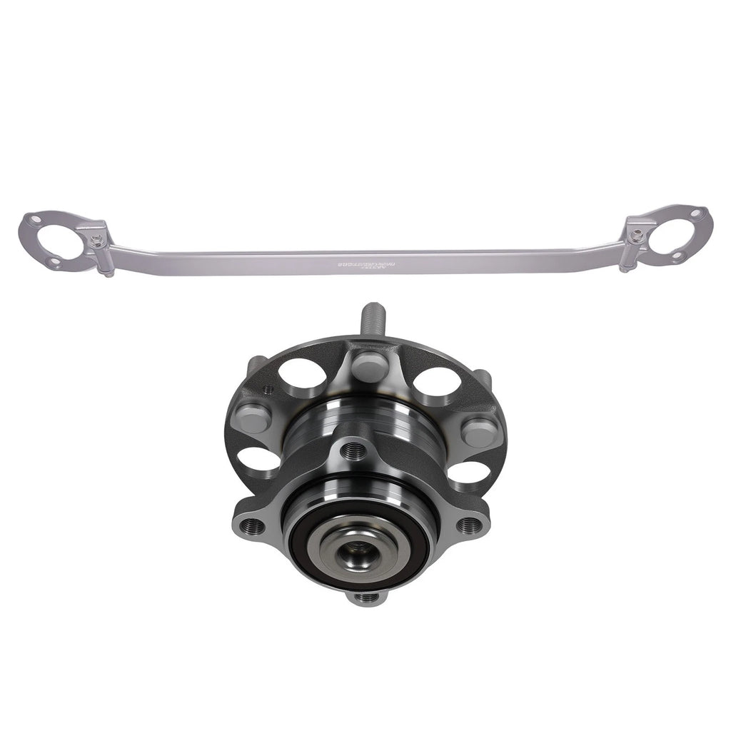 Front Upper Strut Tower Bar + Rear Wheel Hub Bearing for Honda Accord (2008–2012)