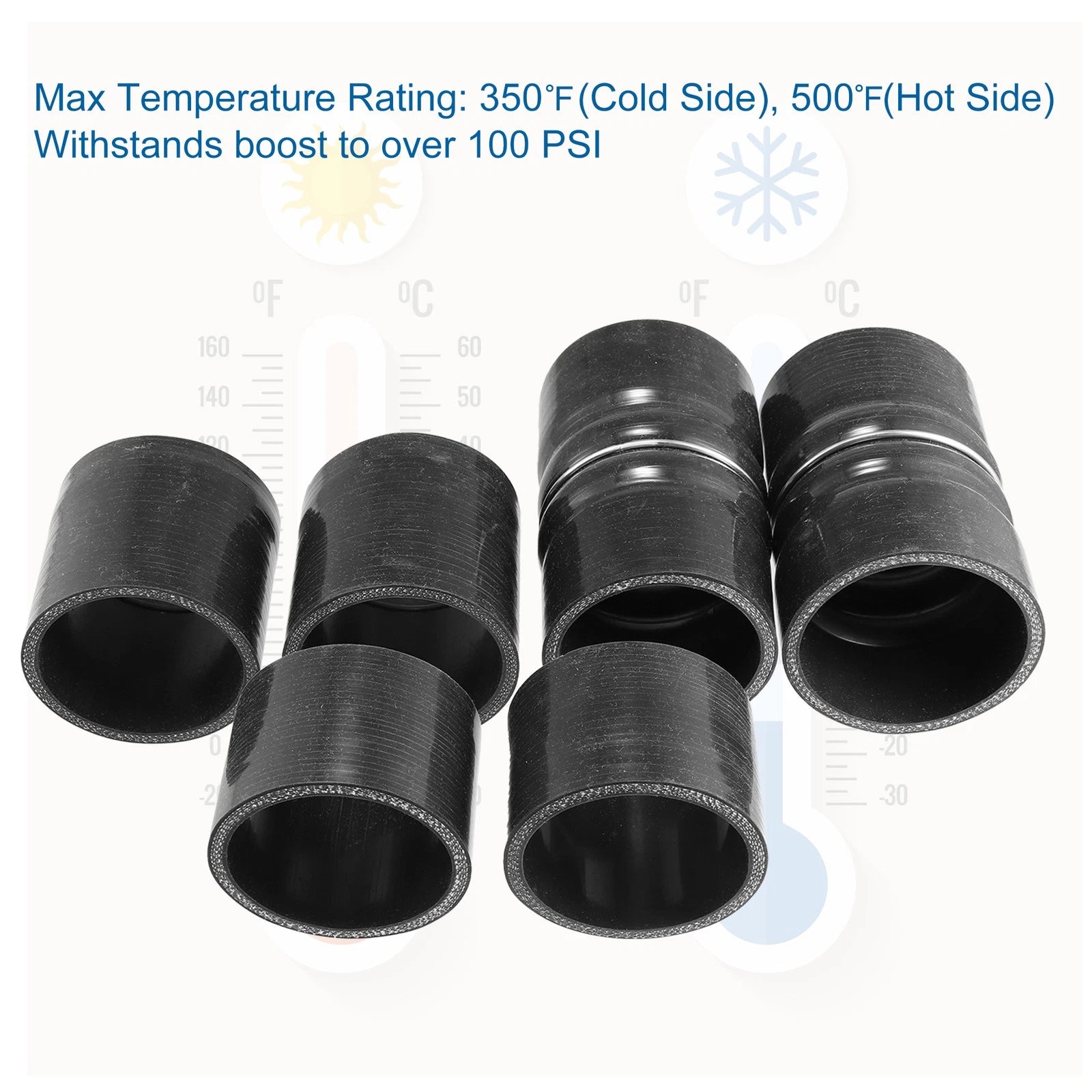 Set of 1 Silicone Hose Boot with Clamp for Ford F-250 F-350 F-450 (1999–2003)