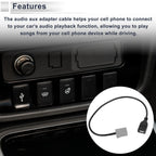 Audio Aux Adapter Cable for Honda (USB to MP3)