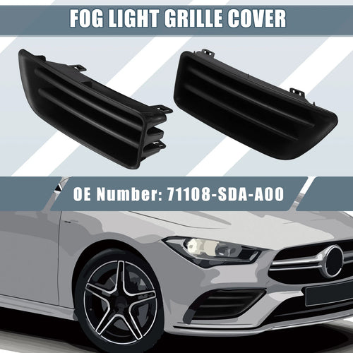 1 Pair Fog Light Grille Covers 71108-SDA-A00 71103-SDA-A00 for Honda Accord (2018–2022)