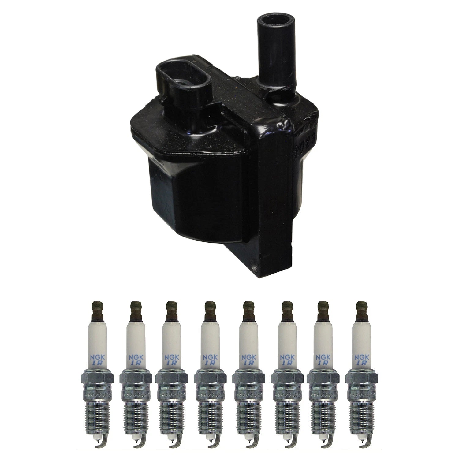 Denso Ignition Coil & 8 NGK Iridium Spark Plugs Kit for Caprice 4.3 V8 (1991–1996)