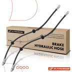 2X Rear Brake Hydraulic Hose for Mercedes-Benz C350 (2009)