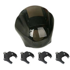 Quarter Headlight Fairing Windshield w/ 49mm Fork Clamp for Harley Sportster