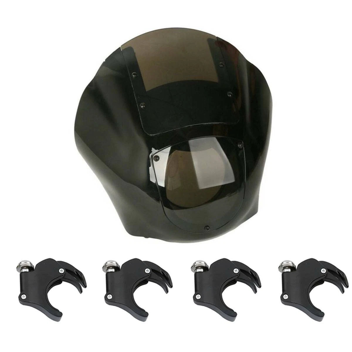 Quarter Headlight Fairing Windshield w/ 49mm Fork Clamp for Harley Sportster