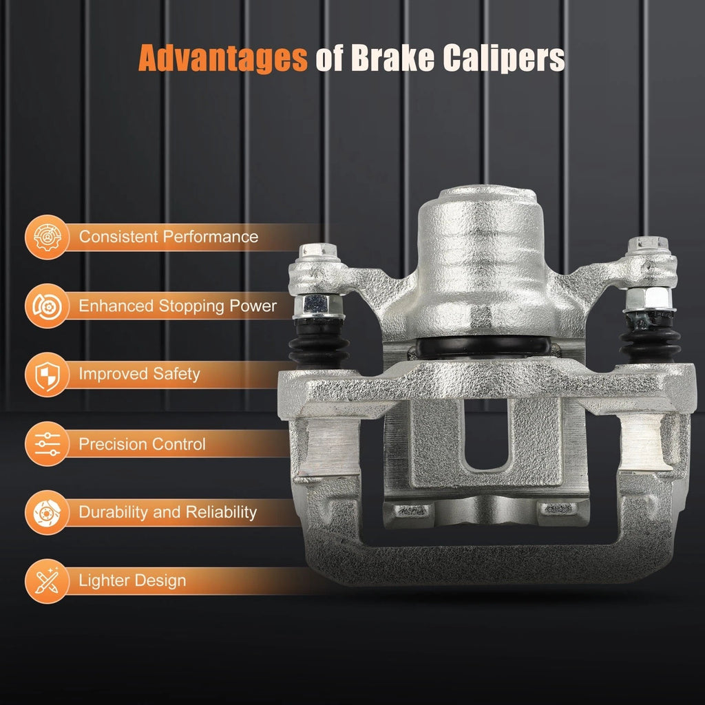 Rear Pair Brake Calipers w/ Bracket for Nissan Pathfinder (2005–2012)