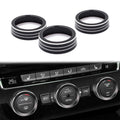 AC Climate Control Ring Knob Covers for VW MK7 Golf GTI (2015–2021)