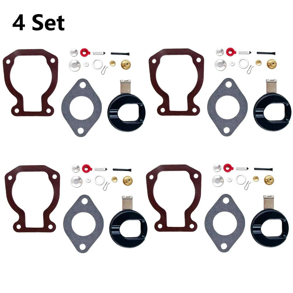 4X Carburetor Repair Kit for Johnson Evinrude 9.9 HP 15 HP (1974–1988) 398453