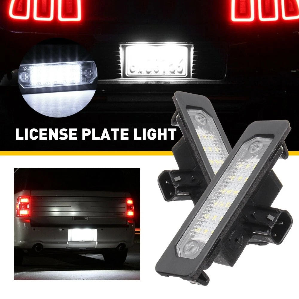 2X License Plate Light for Ford Flex (2009–2019), Mercury Milan (2008–2011), Lincoln MKX (2007–2015)