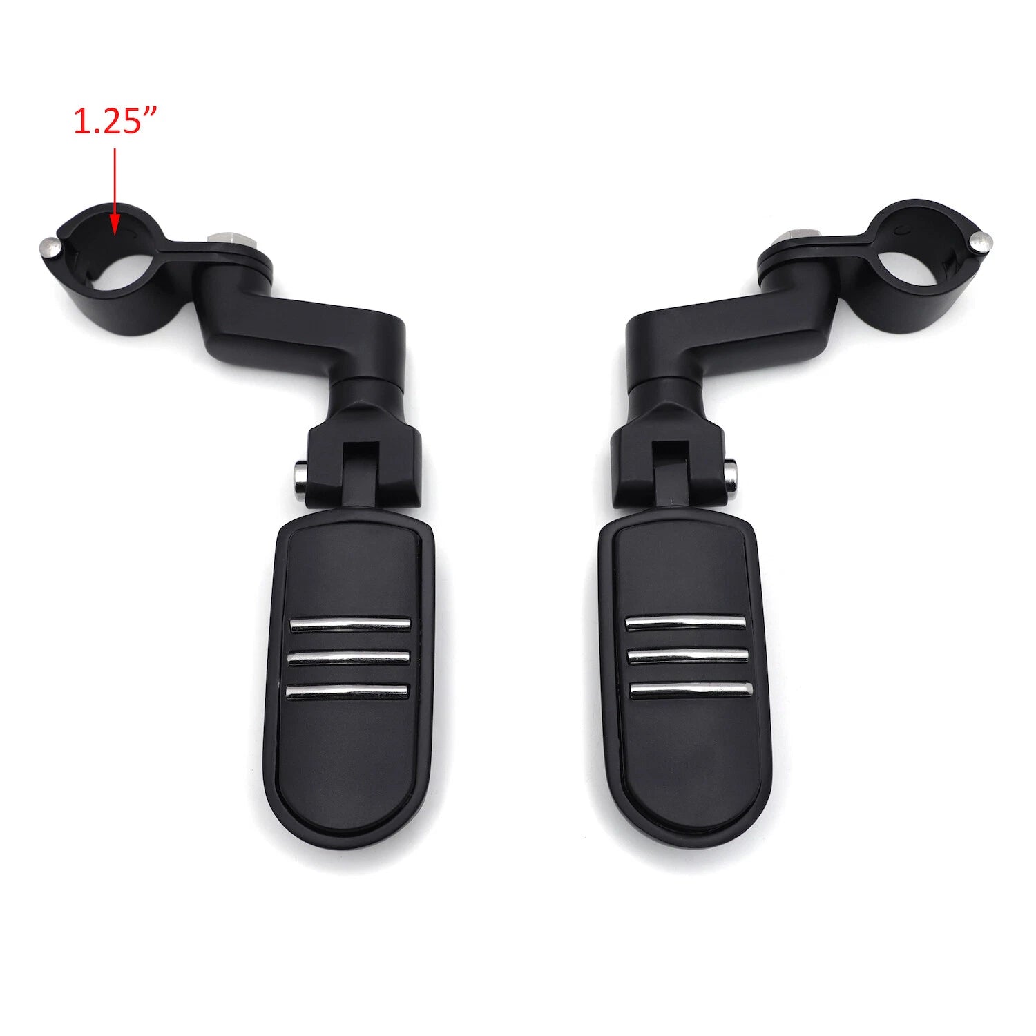 1.25" Flame Foot Peg Clamp for Yamaha Roadstar XV1700, Kawasaki Vulcan
