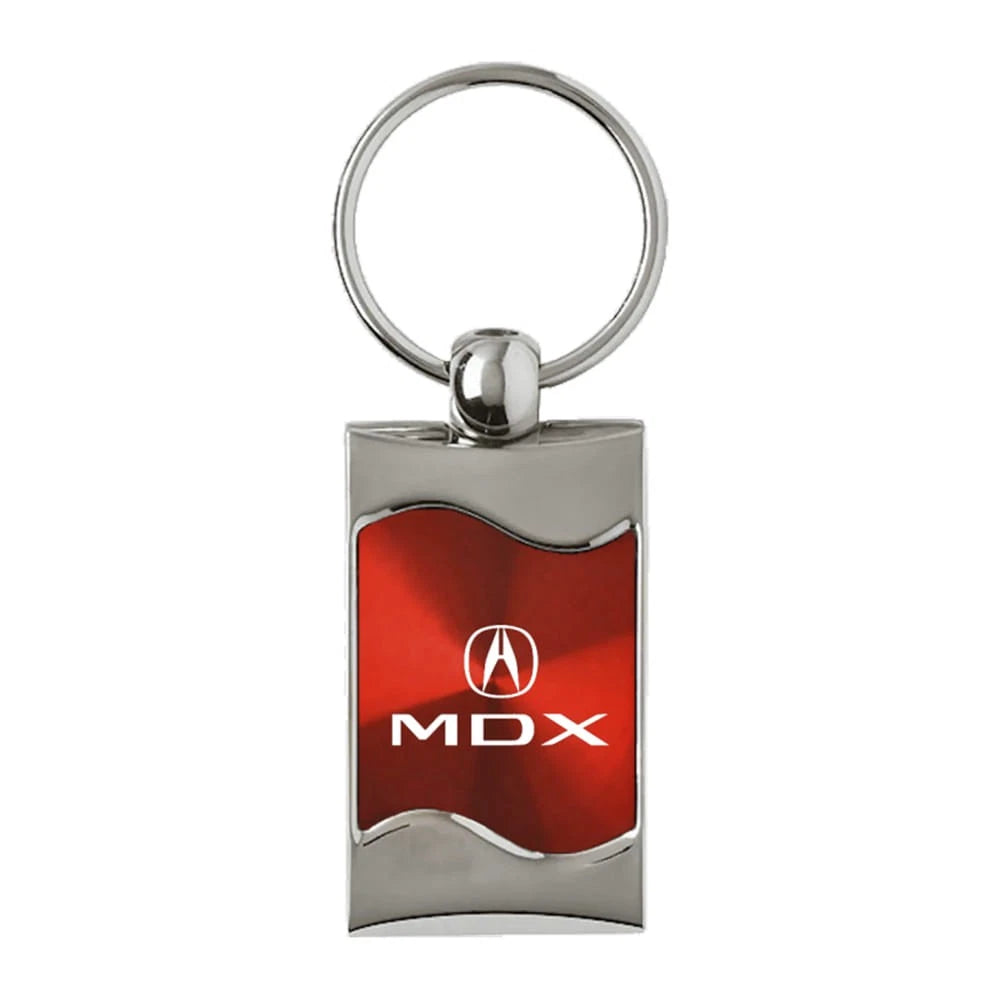 Red Rectangular Wave Keychain - Officially Licensed for Acura MDX