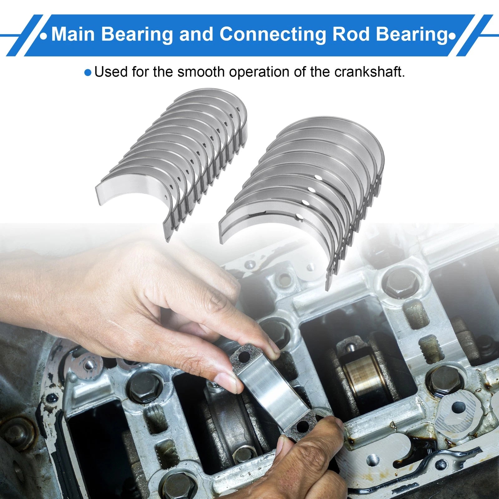 Main Bearing Connecting Rod Bearing Kit No. 1220731U00 for Nissan Altima (2002–2017)