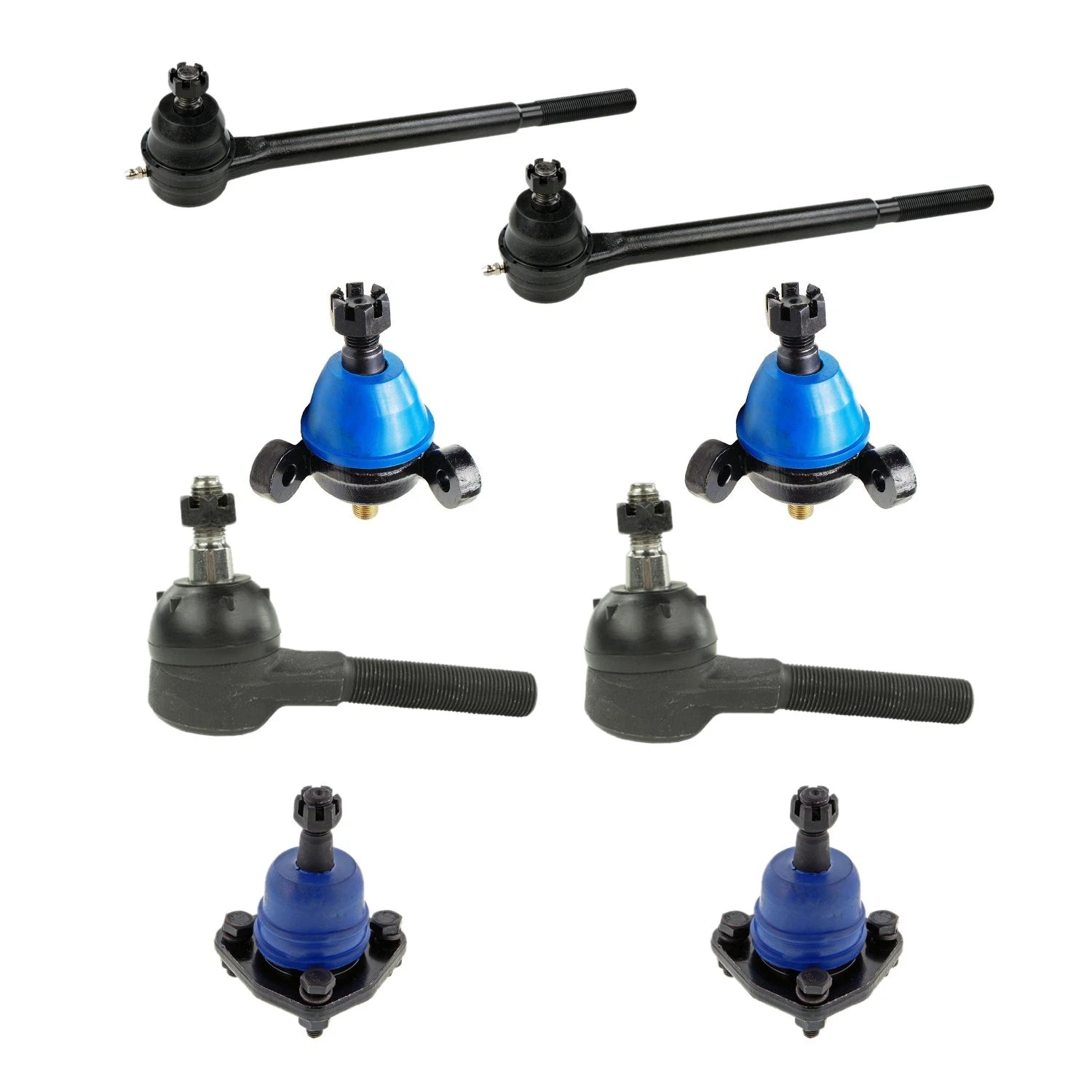 8PC Tie Rod Ends & Ball Joint Kit for Bel Air Biscayne Impala (1958–1965)