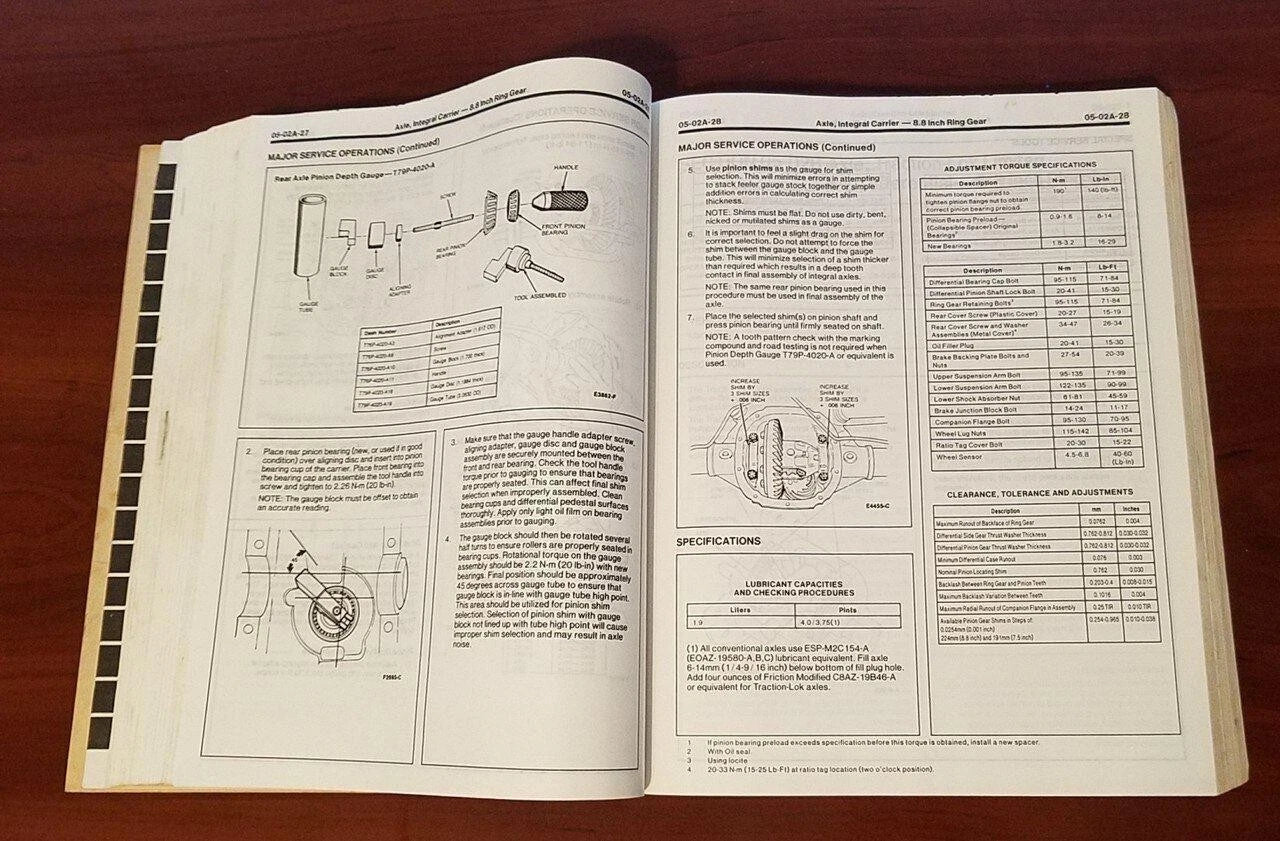 Service Shop Manual for Lincoln Mark VII (1992) FPS-12192-92