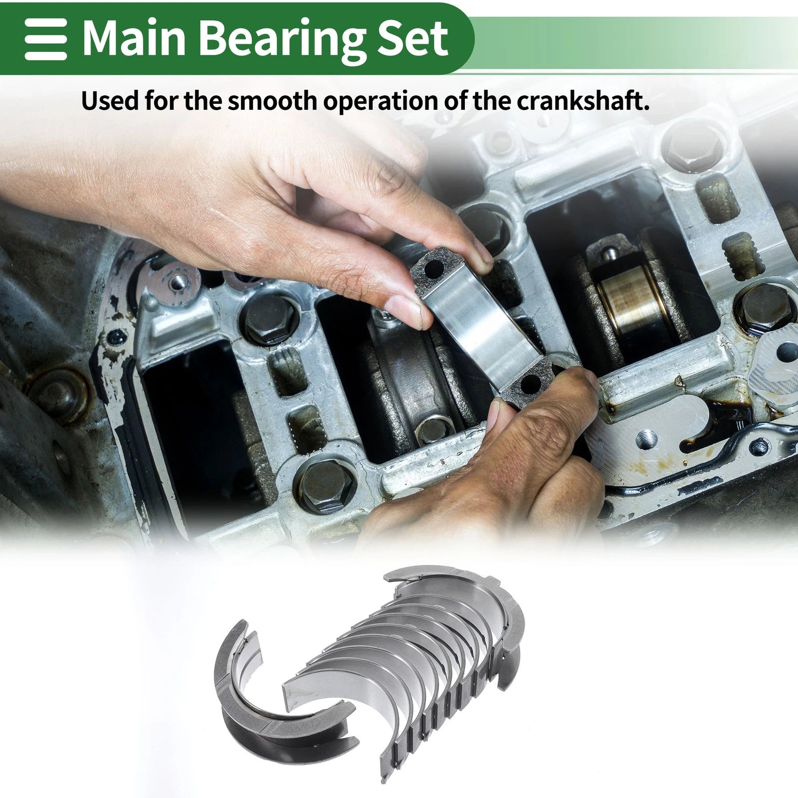 Main Bearing Set No. 2102027900 for Hyundai Elantra (2000–2010)