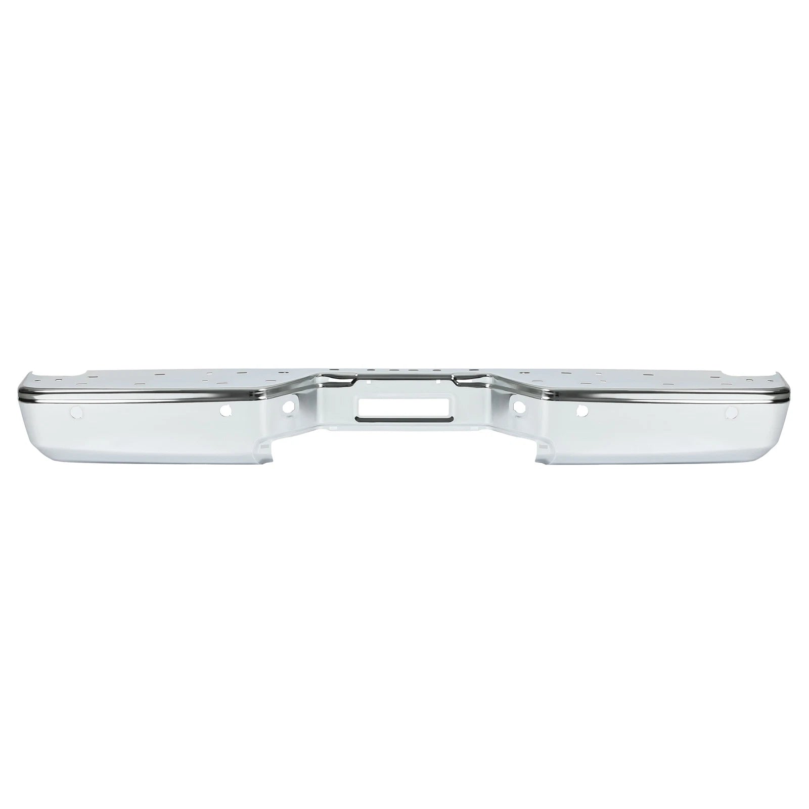 Chrome Step Bumper for Nissan Titan (2004–2015) with Park Sensor Holes