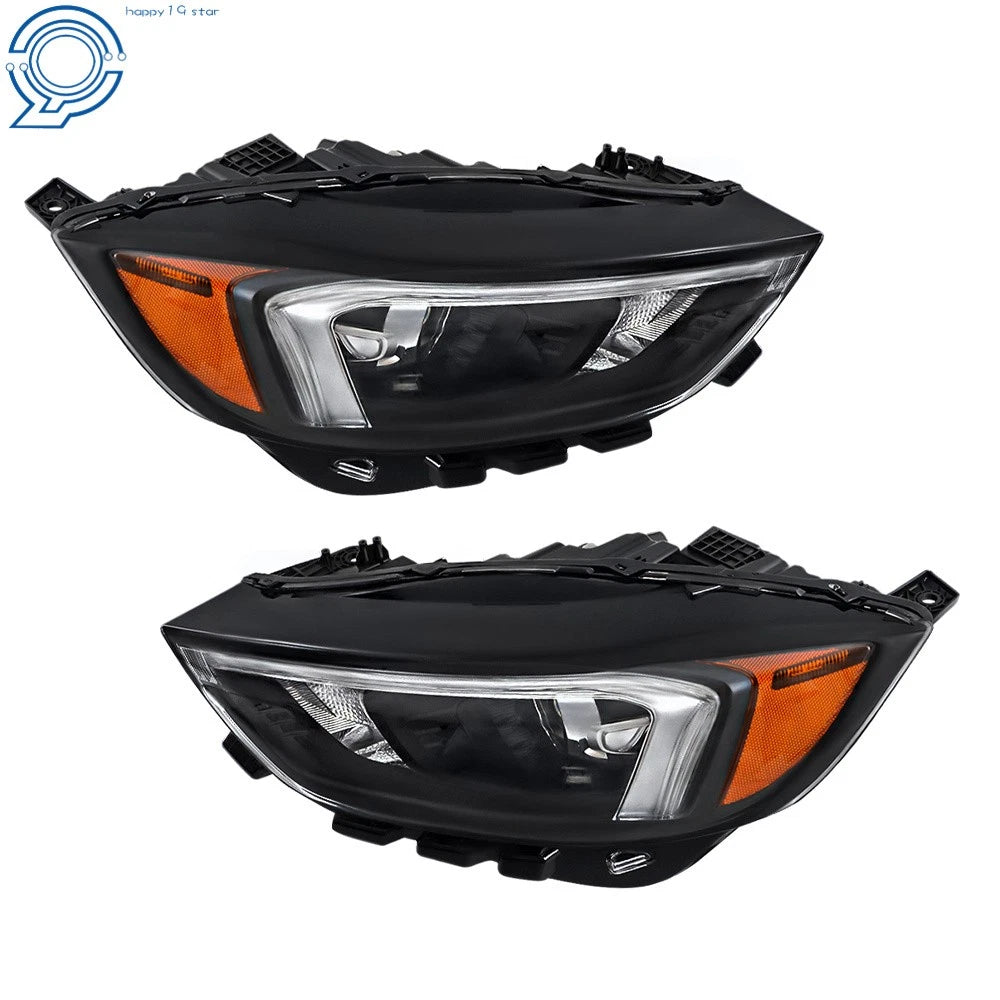 LED Headlights Assembly for Ford Edge (2019–2023) Black RH+LH