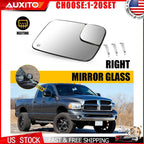 Heated Right Side Mirror Glass for Dodge RAM 1500 2005-2008, 2500 3500 2005-2009