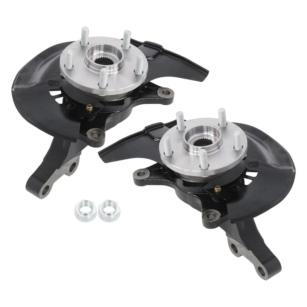 Set of 2 Front Steering Knuckle & Wheel Bearing Hub for Toyota Sienna (2004–2010)