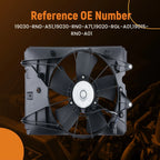 Radiator Cooling Fan Assembly for Honda Pilot/Ridgeline (2009–2015) 19030-RN0-A51